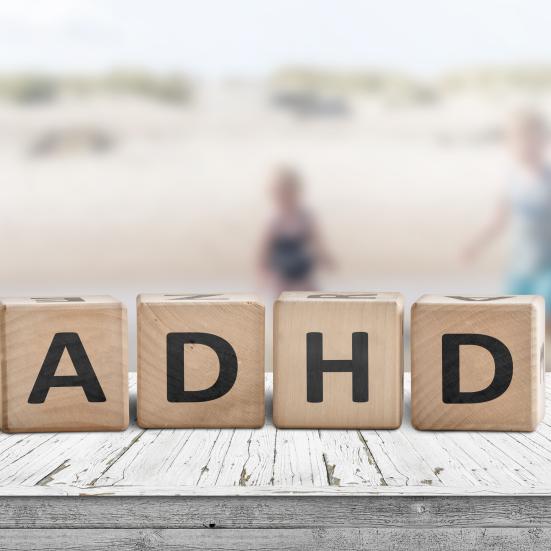 Træklodser med teksten ADHD