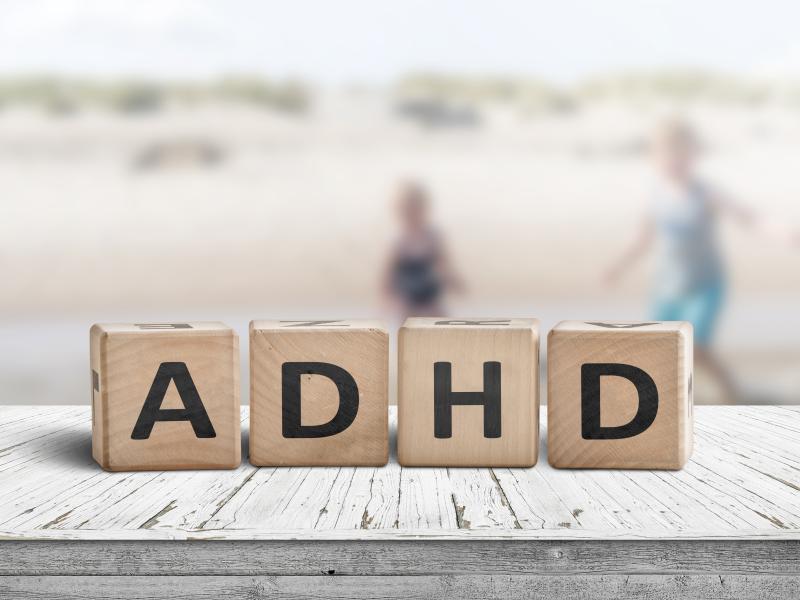 Træklodser med teksten ADHD